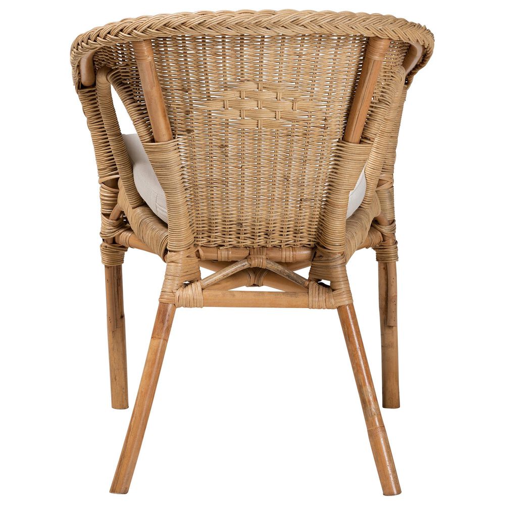 Baxton Studio Abbey Arm Chair in Natural Brown, , large