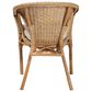 Baxton Studio Abbey Arm Chair in Natural Brown, , large