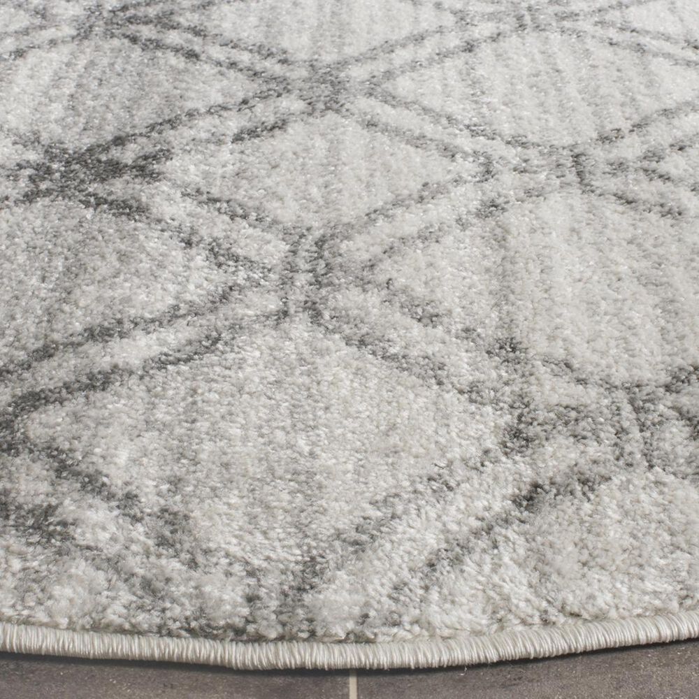Safavieh Adirondack ADR105P-6R 6&#39; x 6&#39;  Silver/Charcoal Round Rug, , large