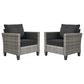 HOMLUX Patio Lounge Chair in Black (Set of 2), , large