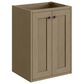 James Martin Vanities Chianti 20" Single Bathroom Vanity in Walnut Whisper and Brushed Nickel with 2 cm White Glossy Composite Stone Top and Rectangular Sink, , large