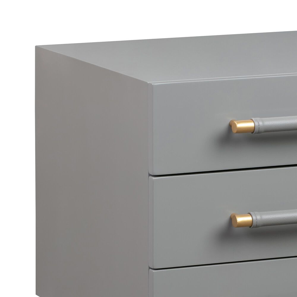 Tov Furniture Trident Nightstand in Grey Nebraska Furniture Mart