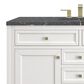 James Martin Vanities Chicago 48" Single Bathroom Vanity in Glossy White with 3 cm Parisien Bleu Quartz Top and Rectangular Sink, , large