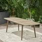 Hearth and Haven Outdoor Acacia Wood Expandable Dining Table in Gray, , large