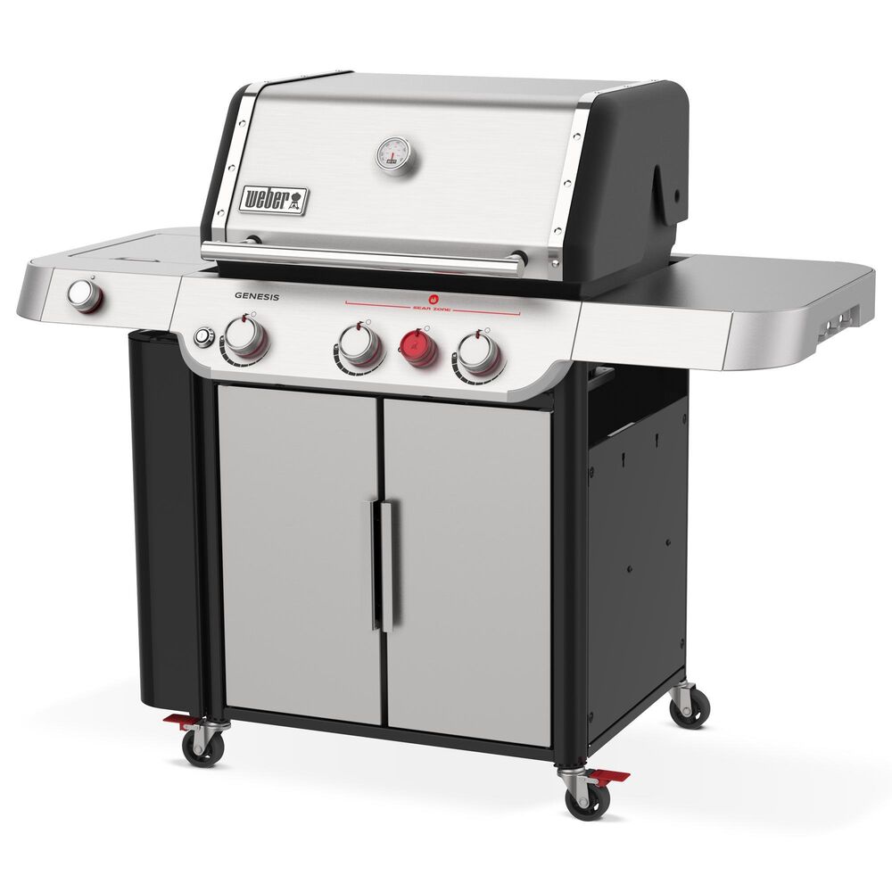 Weber Genesis S-335 Liquid Propane Gas Grill in Stainless Steel, , large