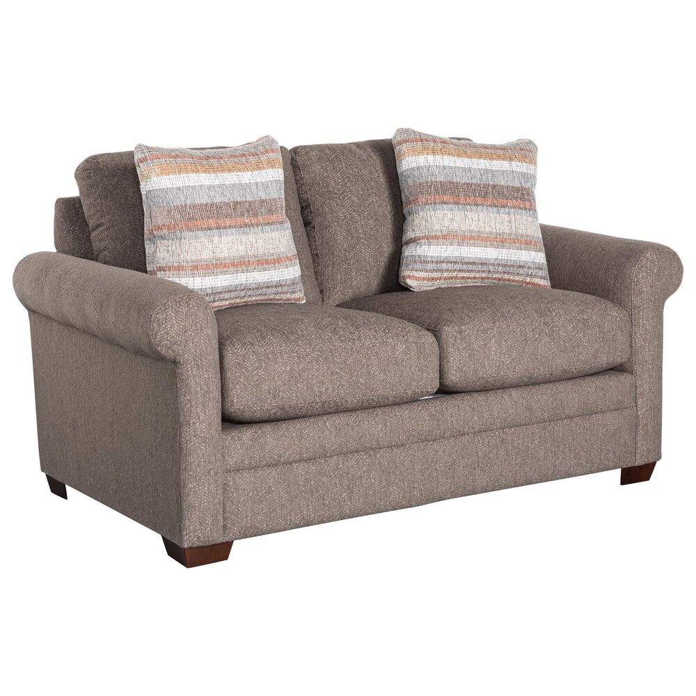 Hickorycraft Furniture Stationary Loveseat in Gray, , large