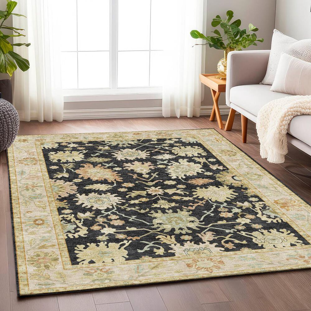 Dalyn Rug Company Hatay HY2 8&#39; x 10&#39; Black Area Rug, , large