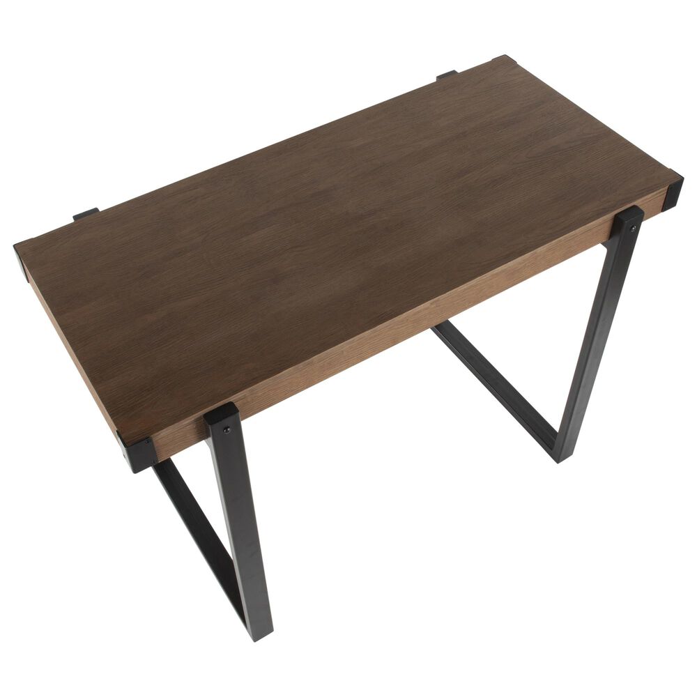 Lumisource Odessa Counter Table in Brown/Black, , large