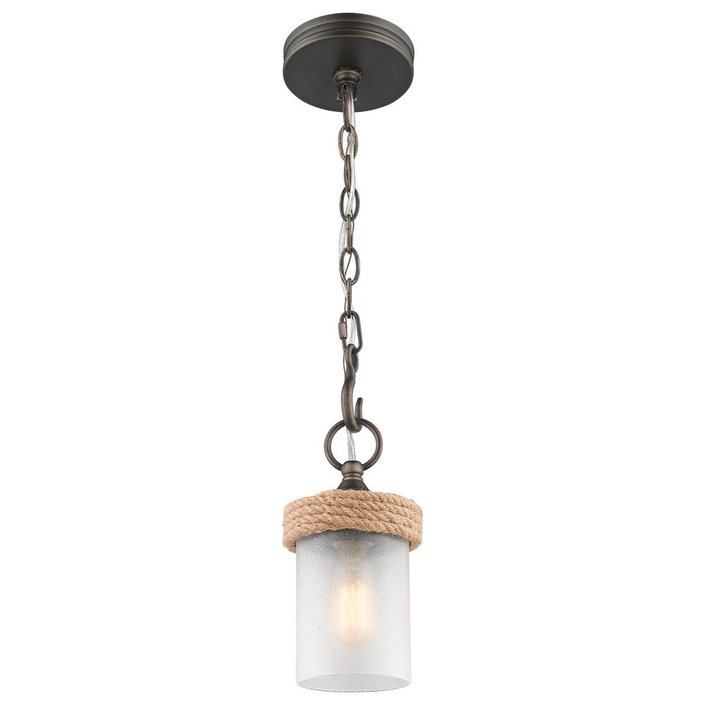 Golden Lighting Chatham 1-Light Mini Pendant in Gunmetal Bronze, , large