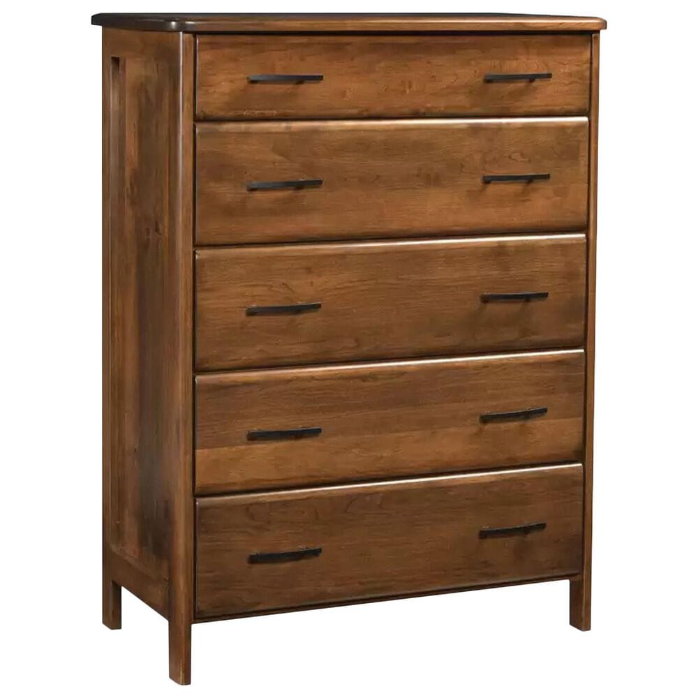 Briarwood Llc American Timbers 5-Drawer Chest in Turkish Coffee, , large