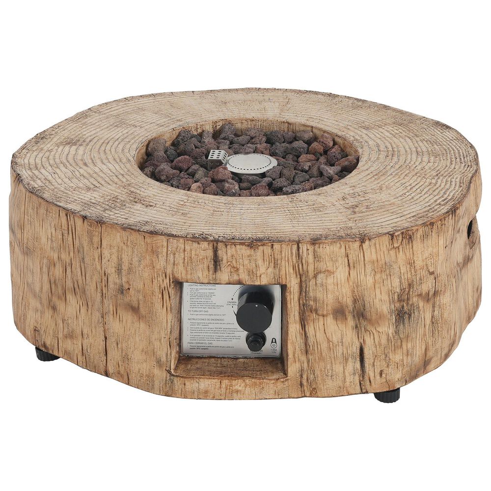 Hearth and Haven Outdoor Propane Fire Pit with 30,000 BTU Output in Brown, , large