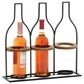 Maple and Jade 3-Compartment Farmhouse Wine Holder in Black, , large