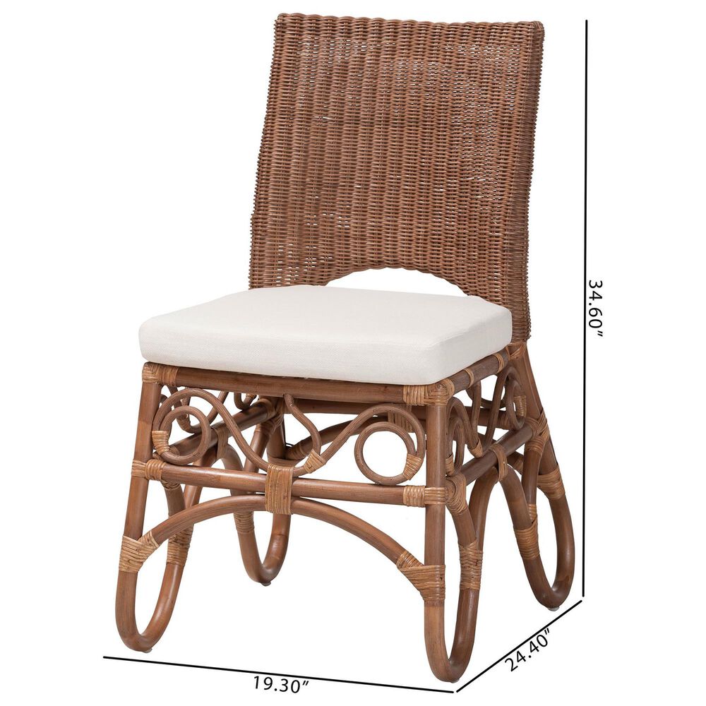 Baxton Studio Rivan Side Chair in Light Brown, , large