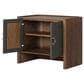 Four Hands Kiran Nightstand in Amber Oak and Dark Green, , large