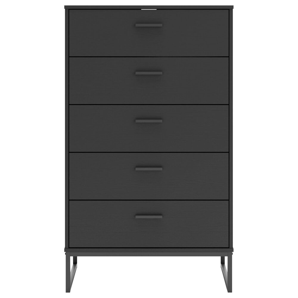 Ashley Socalle 4-Piece Queen Platform Bedroom Set in Black, , large