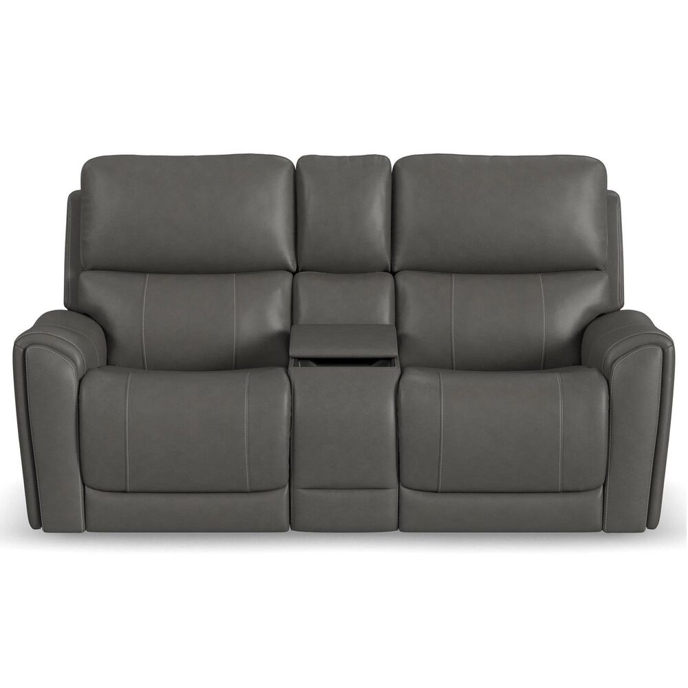Oxford Furniture Carter 3-Piece Power Reclining Living Room Set in Smoke Gray, , large
