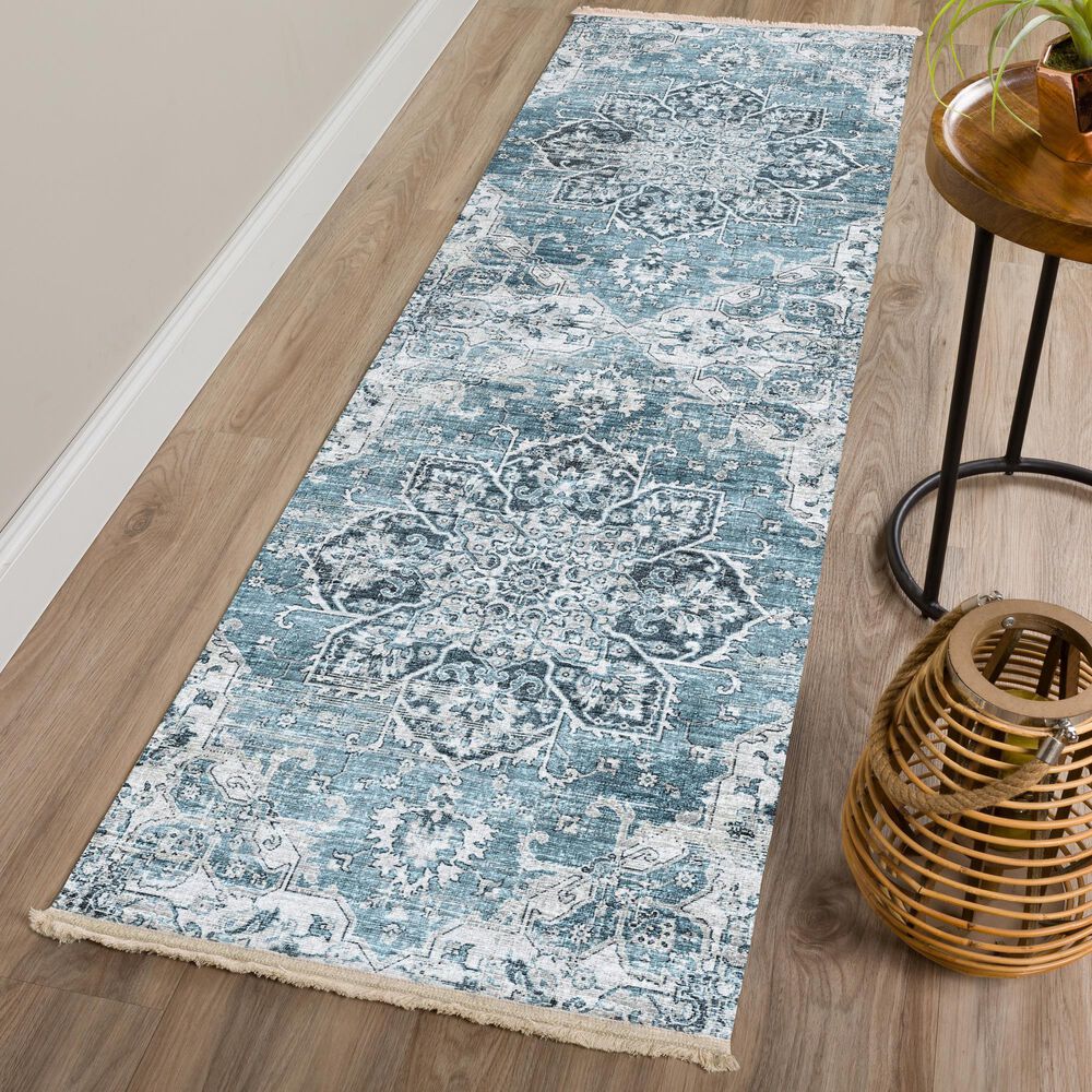 Dalyn Rug Company Marbella 2&#39;3&quot; x 7&#39;6&quot; Denim Runner, , large
