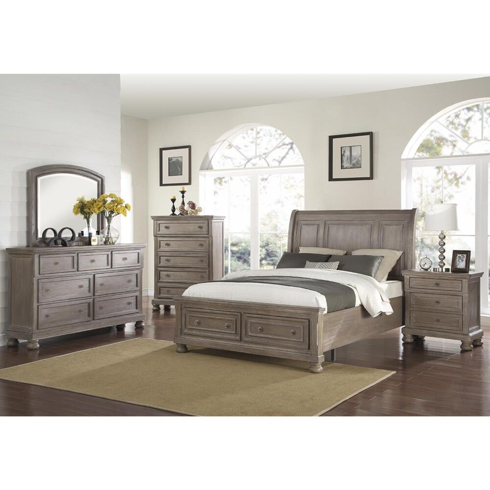New Heritage Design Allegra Dresser and Mirror in Pewter, , large