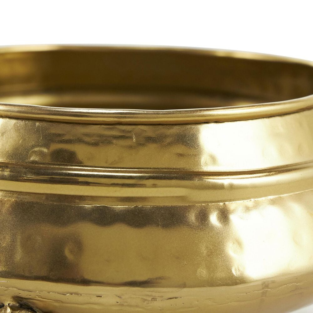 Maple and Jade Hammered Pot Indoor/Outdoor Planter in Gold &#40;Set of 2&#41;, , large