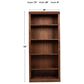 Cal-Baja Furniture DZ 72" Bookcase in Cherry, , large