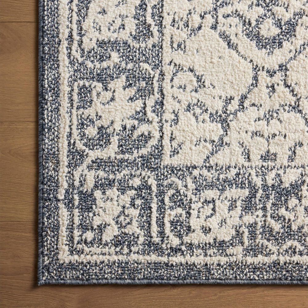 Magnolia Home Gigi Ivory and Blue 2&#39;7&quot; x 4&#39; Area Rug, , large