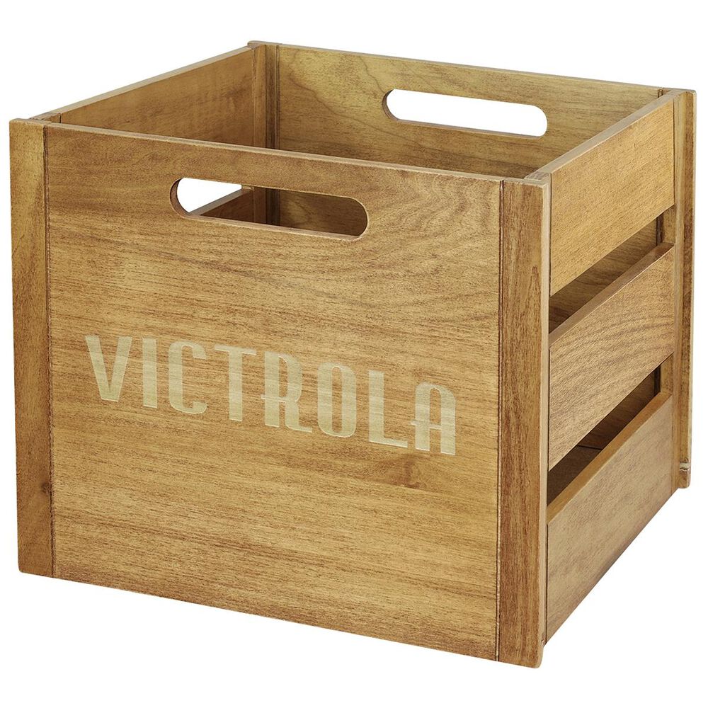 Victrola Wooden Record and Vinyl Crate, , large
