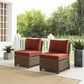 Crosley Furniture Bradenton 2-Piece Patio Chair Set in Sangria, , large