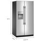 KitchenAid 28.7 Cu. Ft. Side-by-Side Refrigerator in Fingerprint Resistant Stainless Steel, , large