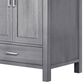 Lexora Home Jacques 30" Single Bathroom Vanity in Distressed Grey with 2 cm White Quartz Top and Rectangular Sink, , large