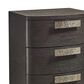 Bernhardt Geneve 24" 3 Drawer Nightstand in Robor and Ferrum with USB Ports, , large