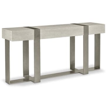 Bernhardt Tempo Console Table in Larza and Satin Nickel, , large