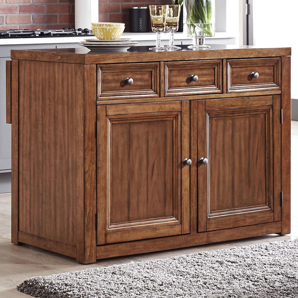 Homestyles Sedona Kitchen Island in Toffee, , large