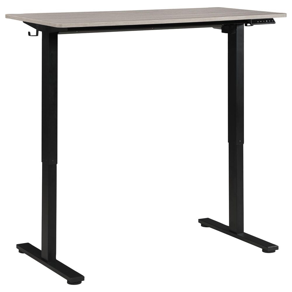 OSP Home Primo 48&quot; Electric Sit and Stand Desk in Black and Light Gray, , large
