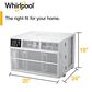 Whirlpool 15000 BTU 115V Window-Mount AC, , large