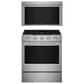 KitchenAid 2-Piece Kitchen Package with 30" Slide-In Smart Gas Range and 30" Over-the-Range Microwave Oven in PrintShield Stainless Steel, , large