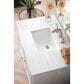 James Martin Vanities Athens 36" Single Bathroom Vanity in Glossy White with 3 cm Arctic Fall Solid Surface Top and Rectangular Sink, , large