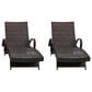 Ashley Kantana Patio Chaise Lounge in Brown (Set of 2), , large