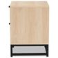 Baxton Studio Ardon 2-Drawer End Table in Light Brown and Black, , large