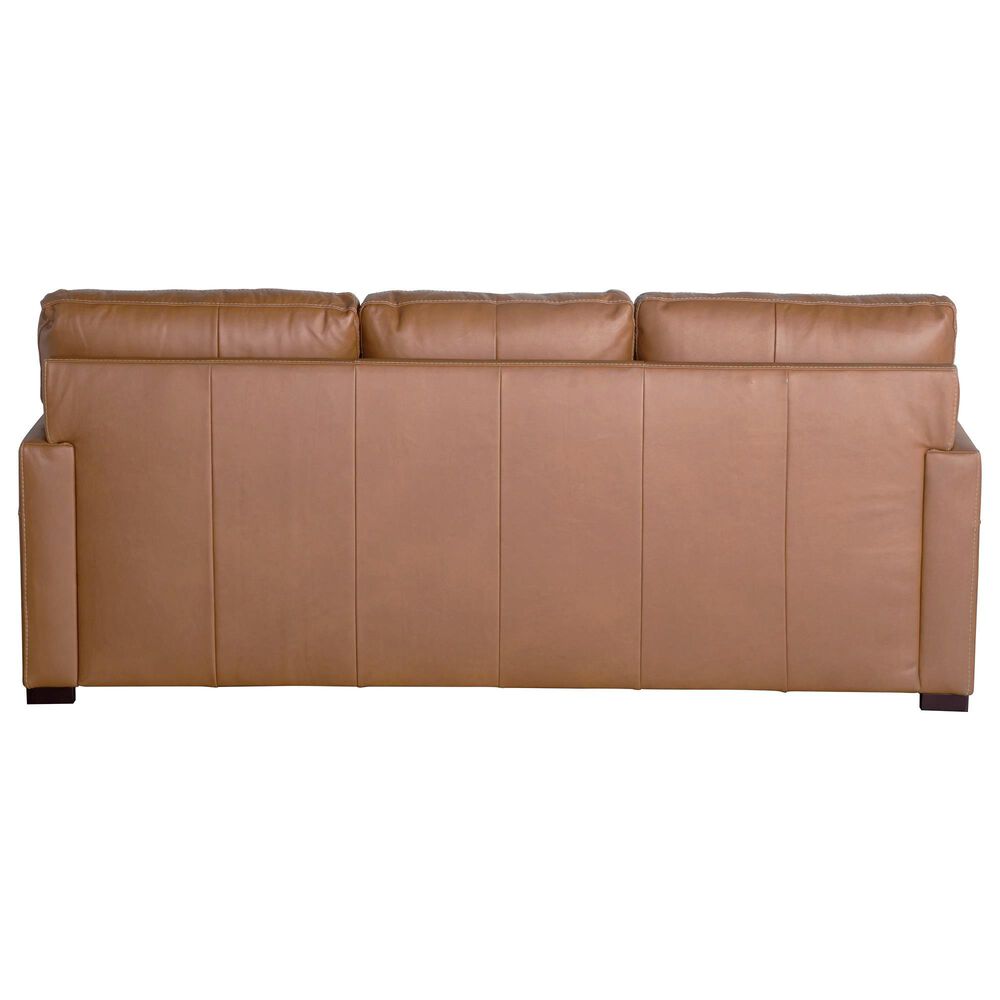 Bassett Wilson Leather Sofa in Pecan NFM