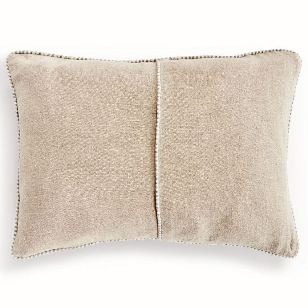 Napa Home and Garden Matteo 14&quot; x 20&quot; Lumbar Throw Pillow in Flax and Green, , large
