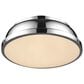 Golden Lighting Duncan 14" Flush Mount in Chrome with a Chrome Shade, , large