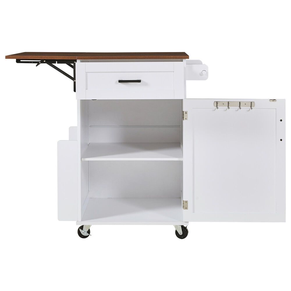 HOMLUX 39" Outdoor Kitchen Island in White, , large