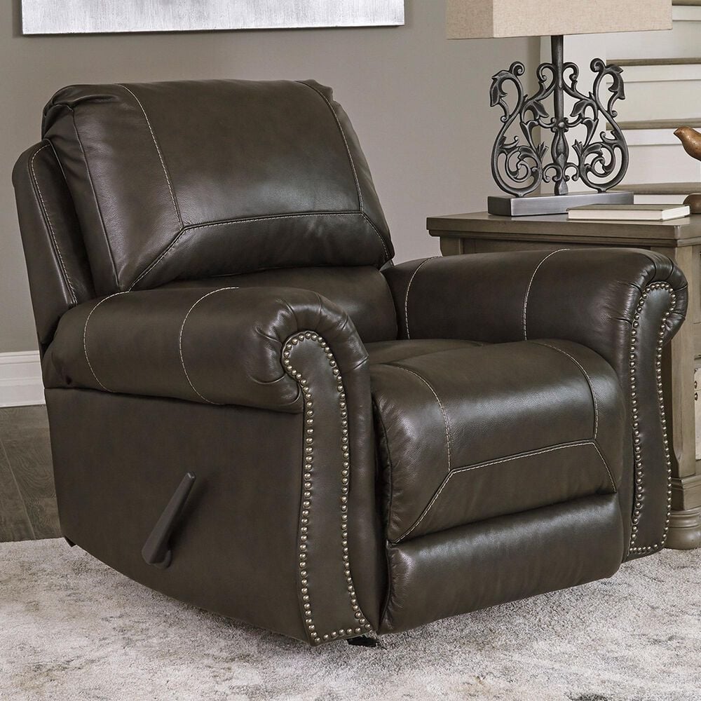 Signature Design by Ashley Lawthorn Rocker Recliner in Slate, , large