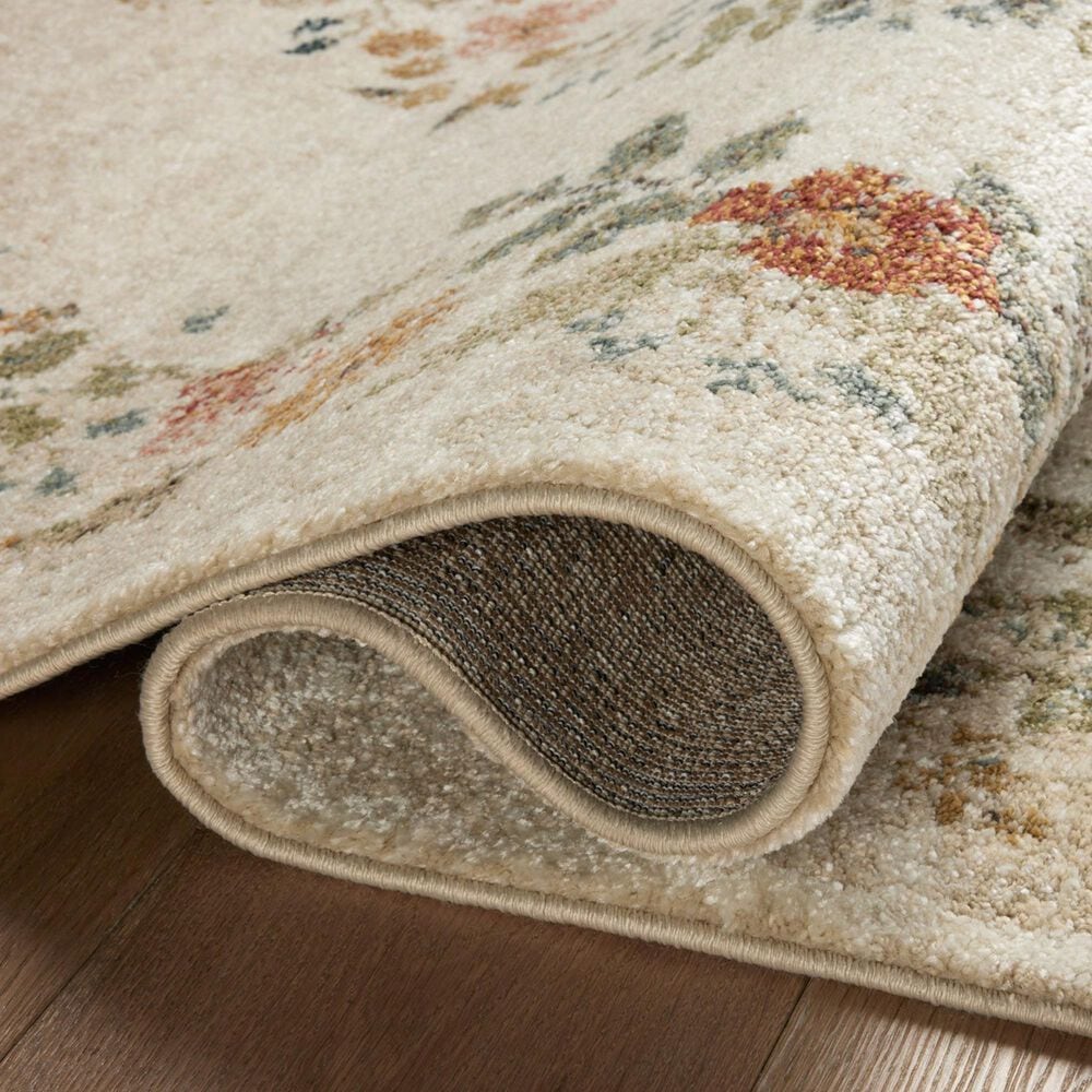 Rifle Paper Co. x Loloi Laurel Strawberry Fields 2&#39;8&quot; x 8&#39; Cream Runner, , large