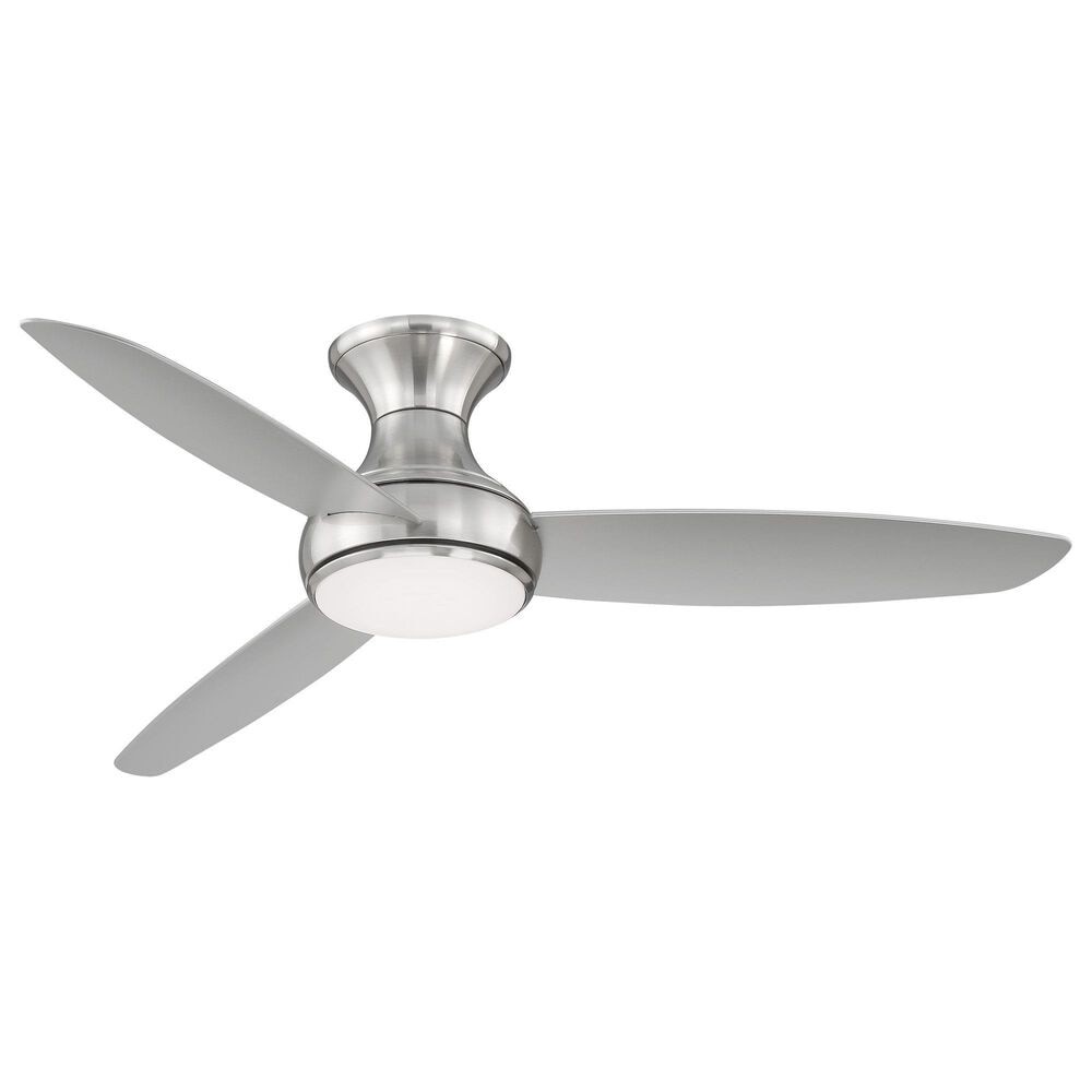 Minka-Aire Concept III 54" Ceiling Fan with LED Light in Brushed Nickel Wet, , large