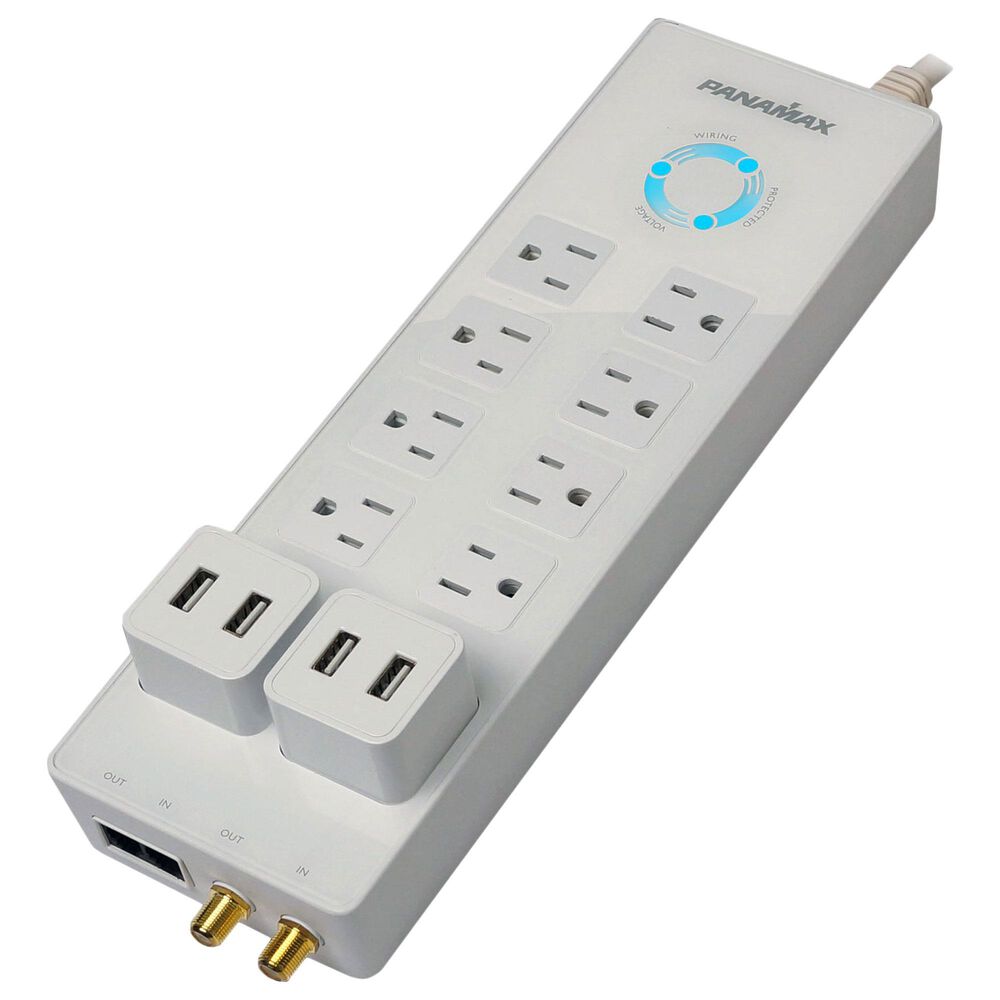 Panamax Power360 8-Outlet Floor Strip Surge Protection in White, , large
