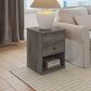 HOMLUX 1-Drawer Lift Top Nightstand in French Oak Grey, , large
