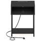 HOMLUX 19.7" 3-Tier End Table in Americano and Black, , large