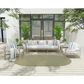 Nourison Courtyard Ivory and Green 5" x 8" Oval Indoor/Outdoor Area Rug, , large