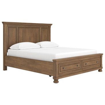 Ashley Feddinger California King Panel Storage Bed in Chestnut Brown, , large